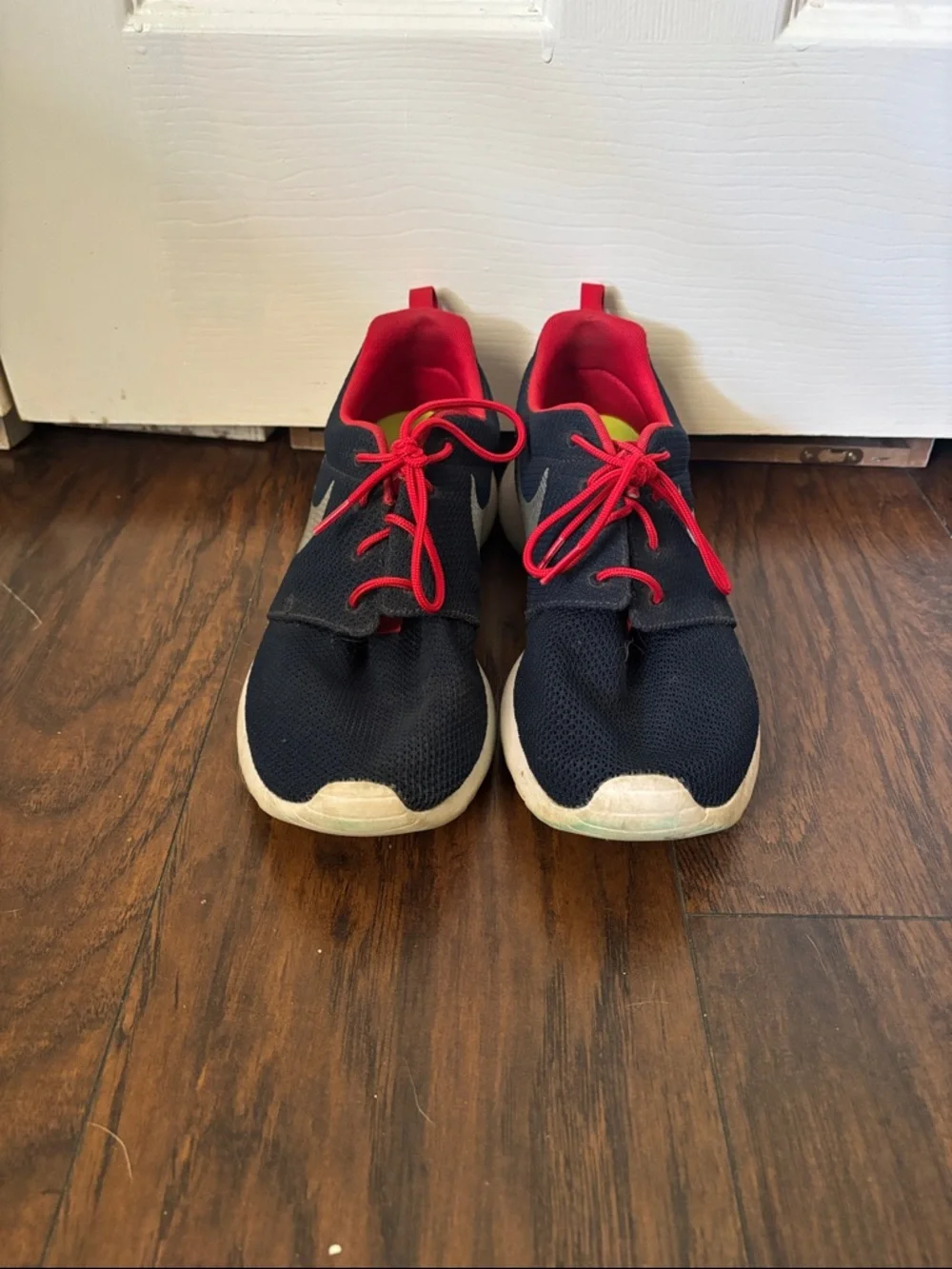 Nike Navy & Red Sneakers with American Flag Heel - Picture 3 of 4
